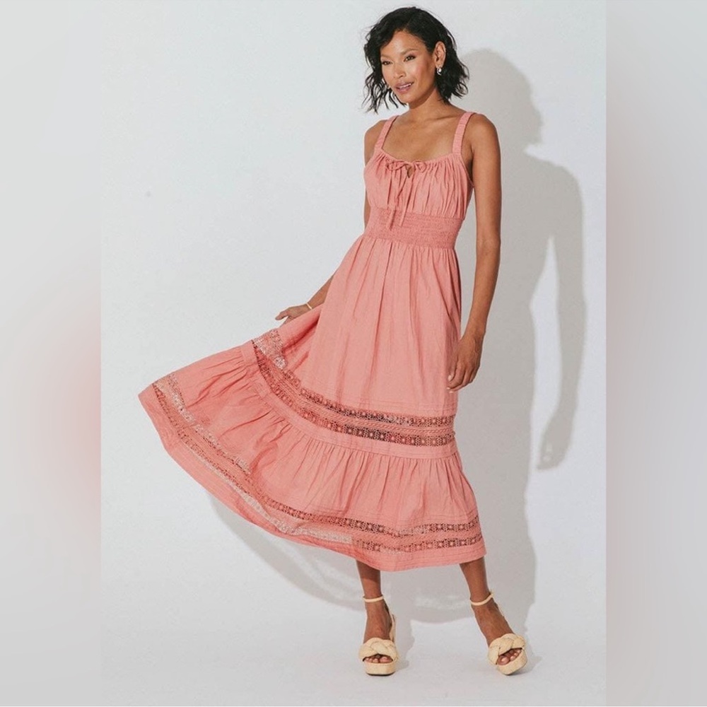 Cleobella NWT Avalon Midi Rose Dress